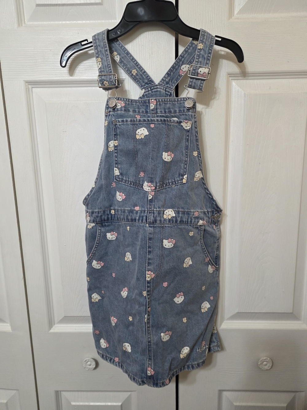 H&M Hello Kitty Denim Overall Dress
